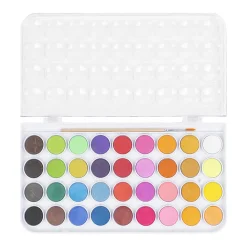 Brea Reese Large 36-Color Watercolor Paint Set, Vibrant Colors