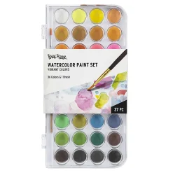 Brea Reese Large 36-Color Watercolor Paint Set, Vibrant Colors