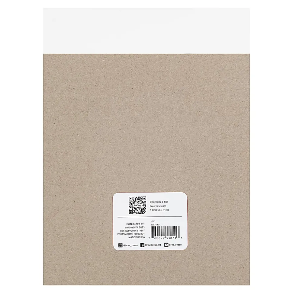 Brea Reese Marker Paper Pad, 9" x 12", 50 Sheets, White