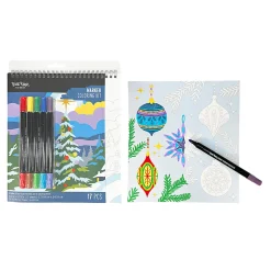Brea Reese Marker Spiral Pad Set, Christmas Tree, Set Of 17 Pieces