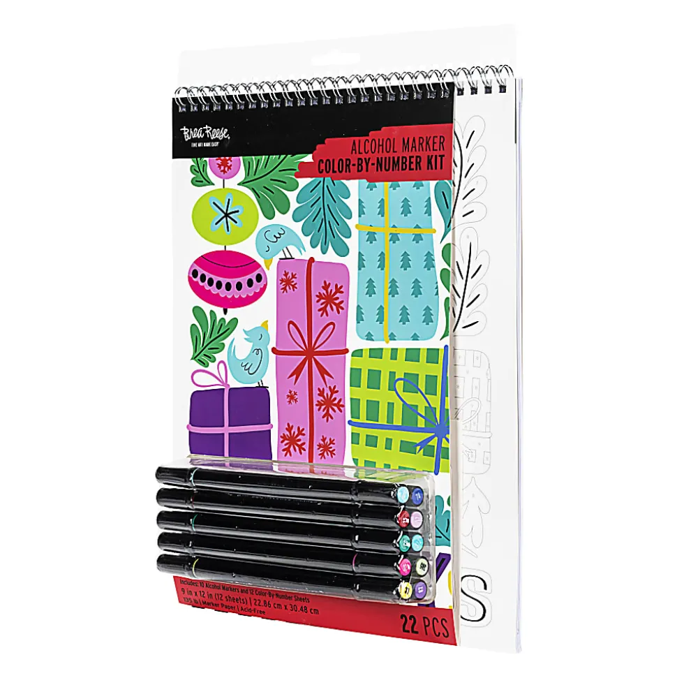 Brea Reese Merry & Bright Color-by-Number Kit