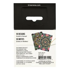 Brea Reese Mini Scratch Art Pad Set, Mandala, 3-1/2