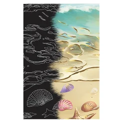 Brea Reese Mini Scratch Art Pad Set, Beach, 3-1/2" x 5-1/2", Total Qty 1