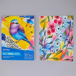 Brea Reese Mixed Media Paper Pad, 9" x 12", 60 Sheets, White
