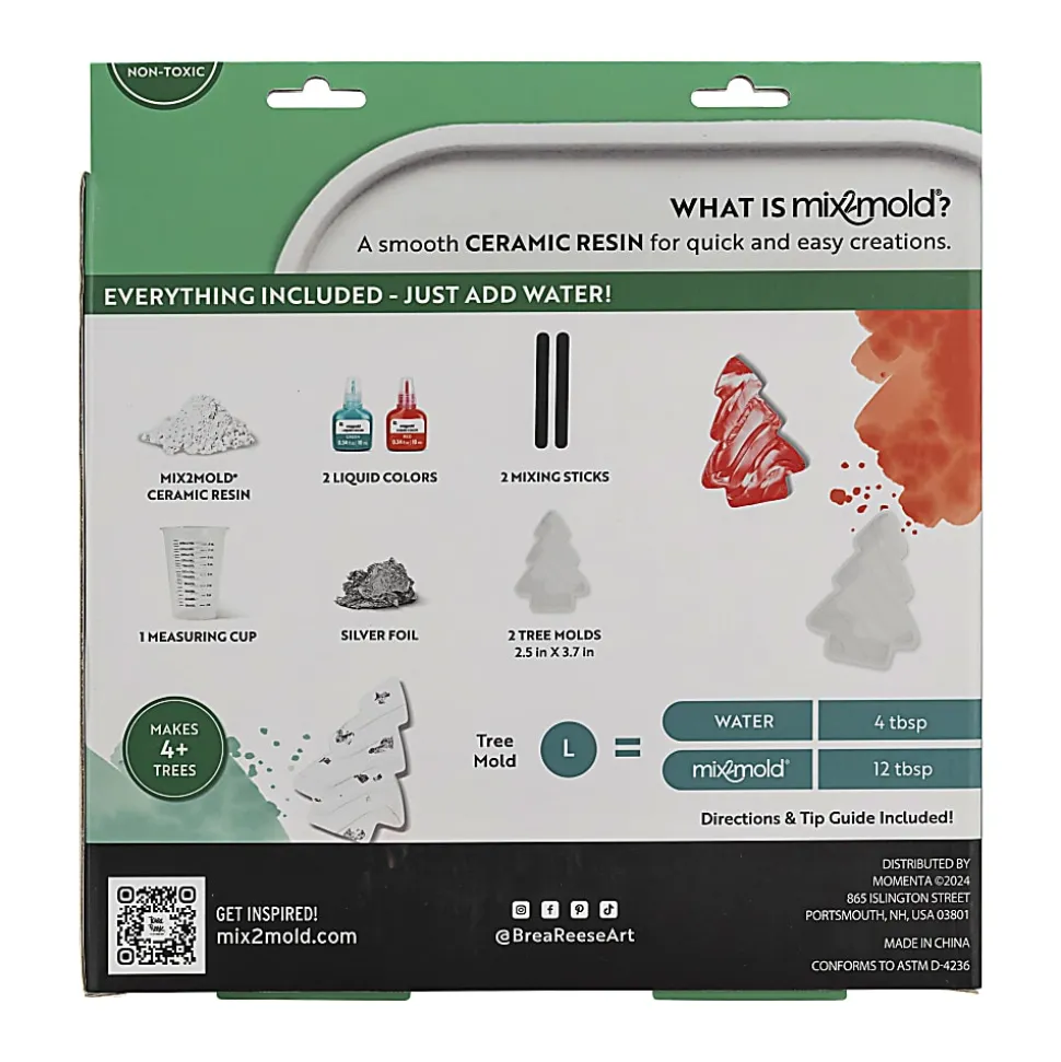 Brea Reese Mix2Mold Holiday Tree Kit, Kit Of 9 Pieces