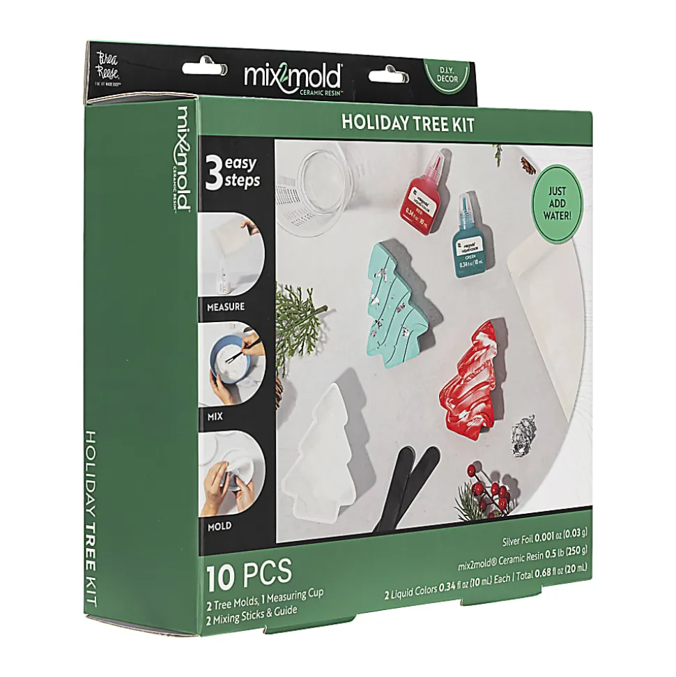Brea Reese Mix2Mold Holiday Tree Kit, Kit Of 9 Pieces