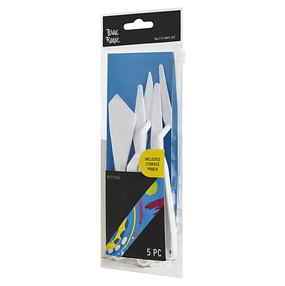 Brea Reese Palette Knives, White, Pack Of 5 Knives
