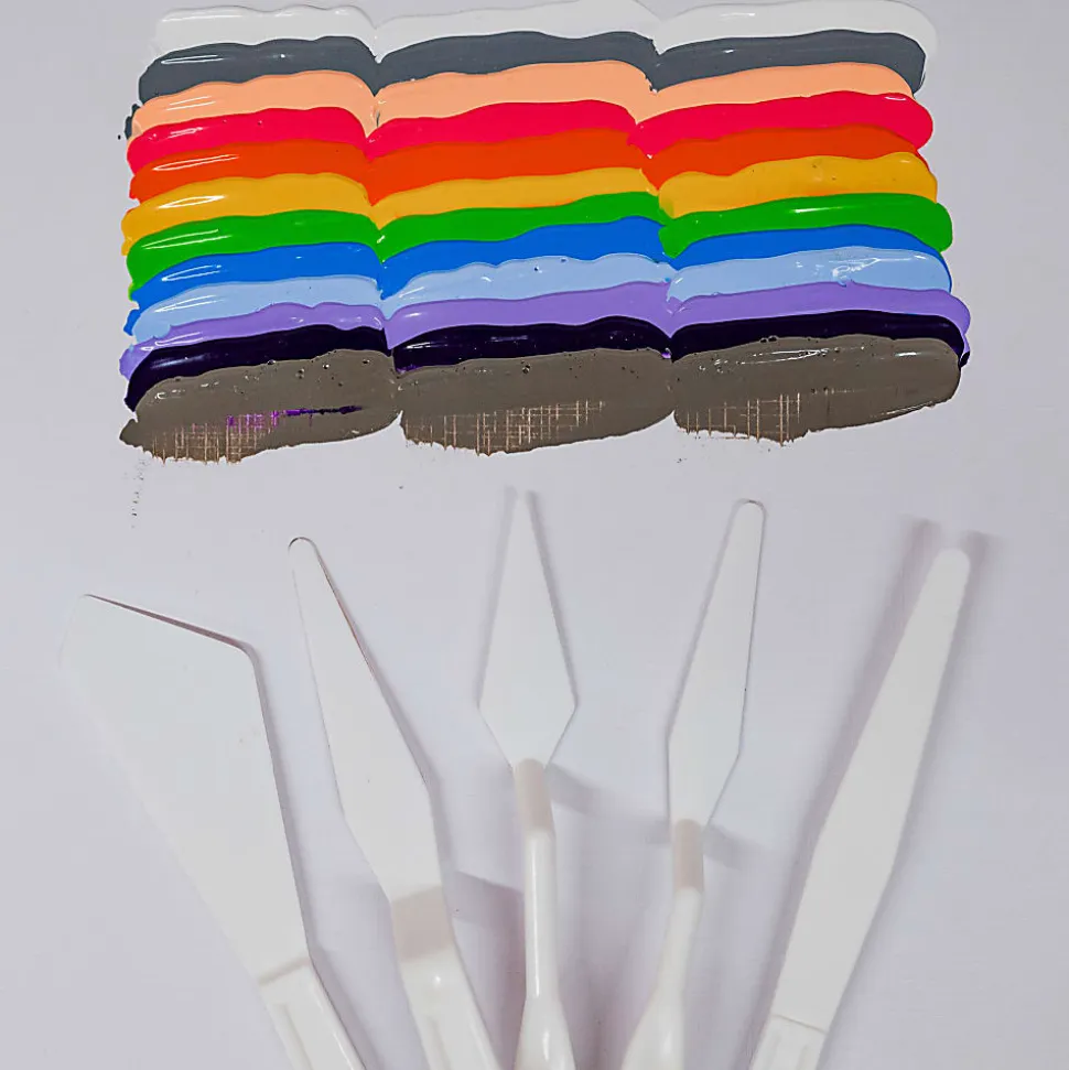 Brea Reese Palette Knives, White, Pack Of 5 Knives