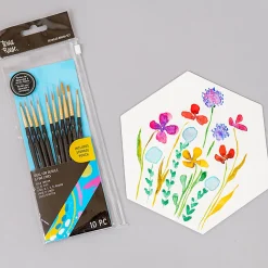 Brea Reese 10-Piece Detail Paintbrush Set, Black