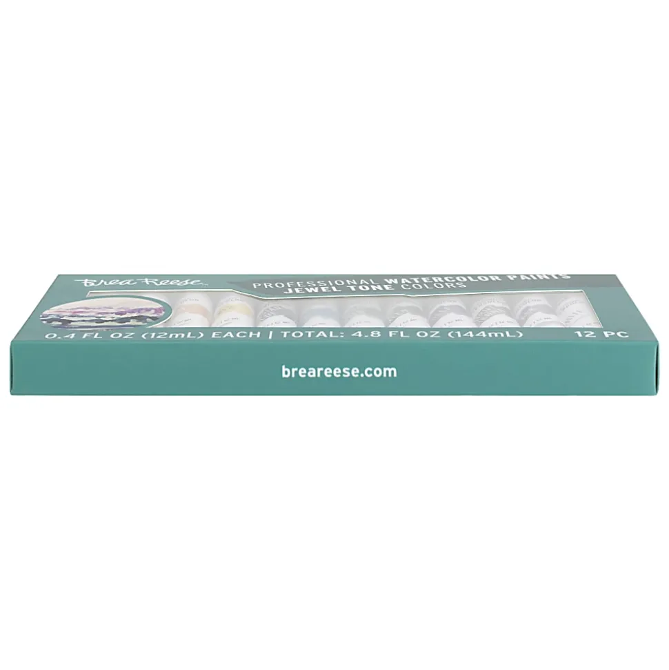 Brea Reese 12-Piece Professional Watercolor Paint Set, Jewel
