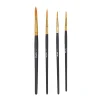 Brea Reese 4-Piece Round Paintbrush Set, Black
