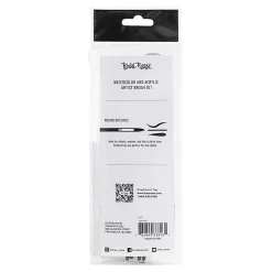 Brea Reese 4-Piece Round Paintbrush Set, Black