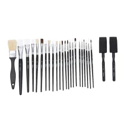 Brea Reese 25-Piece Value Paintbrush Set, Black
