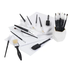 Brea Reese 25-Piece Value Paintbrush Set, Black