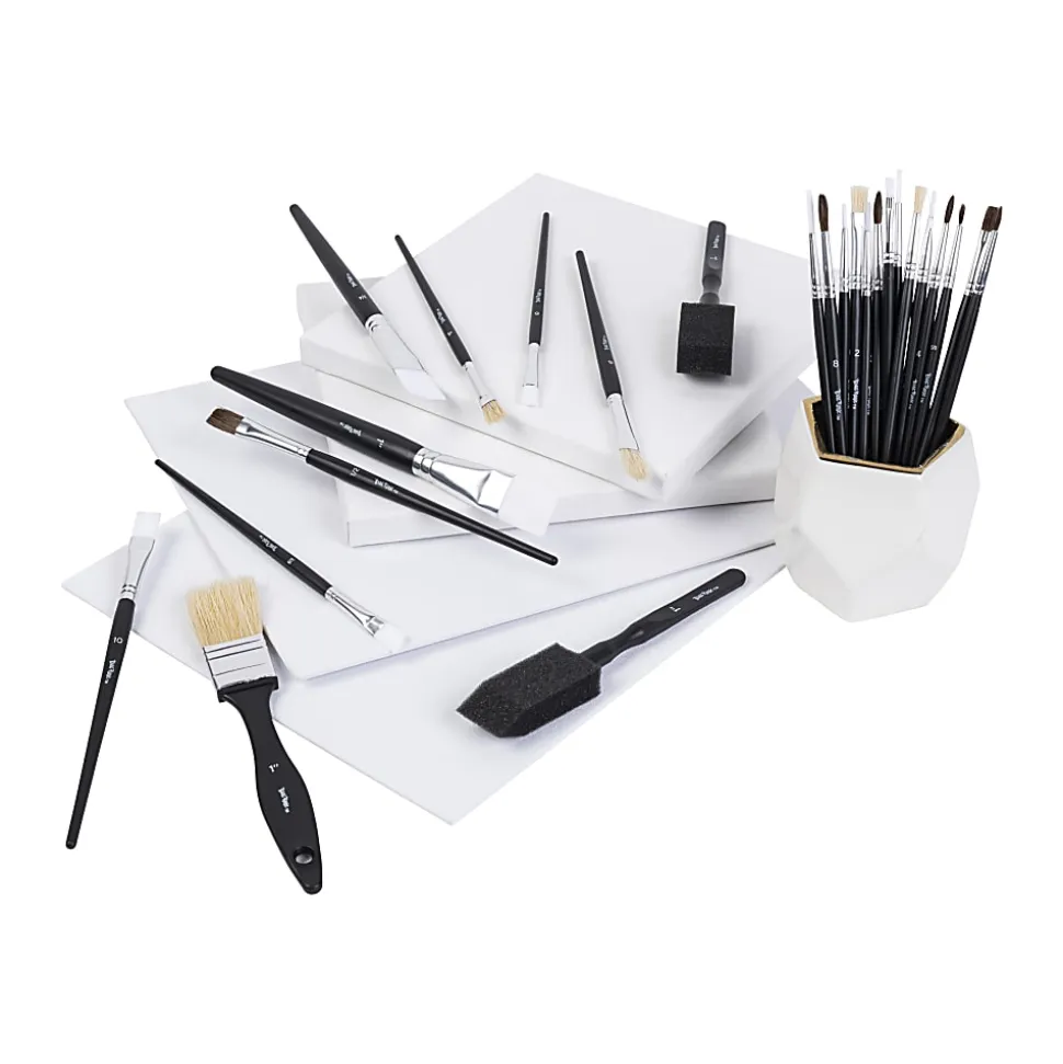 Brea Reese 25-Piece Value Paintbrush Set, Black