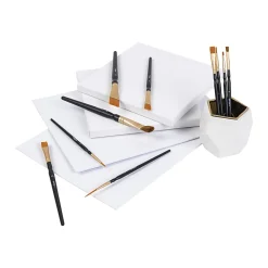 Brea Reese 10-Piece Variety Paintbrush Set, Black