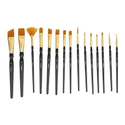 Brea Reese 15-Piece Variety Paintbrush Set, Black