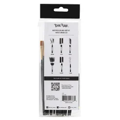 Brea Reese 15-Piece Variety Paintbrush Set, Black