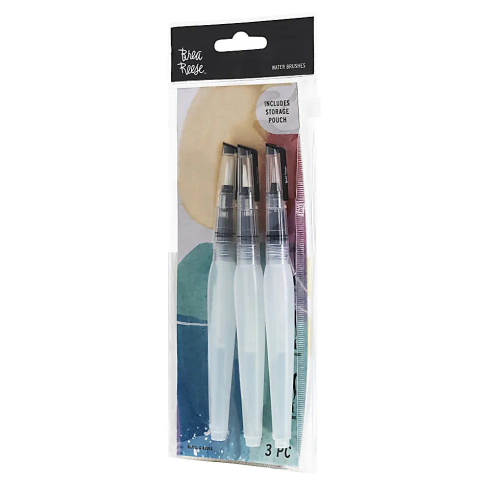 Brea Reese 3-Piece Water Brushes Set, Clear