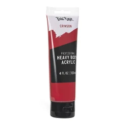 Brea Reese Professional Heavy-Body Acrylic Paint, 4 Oz, Crimson