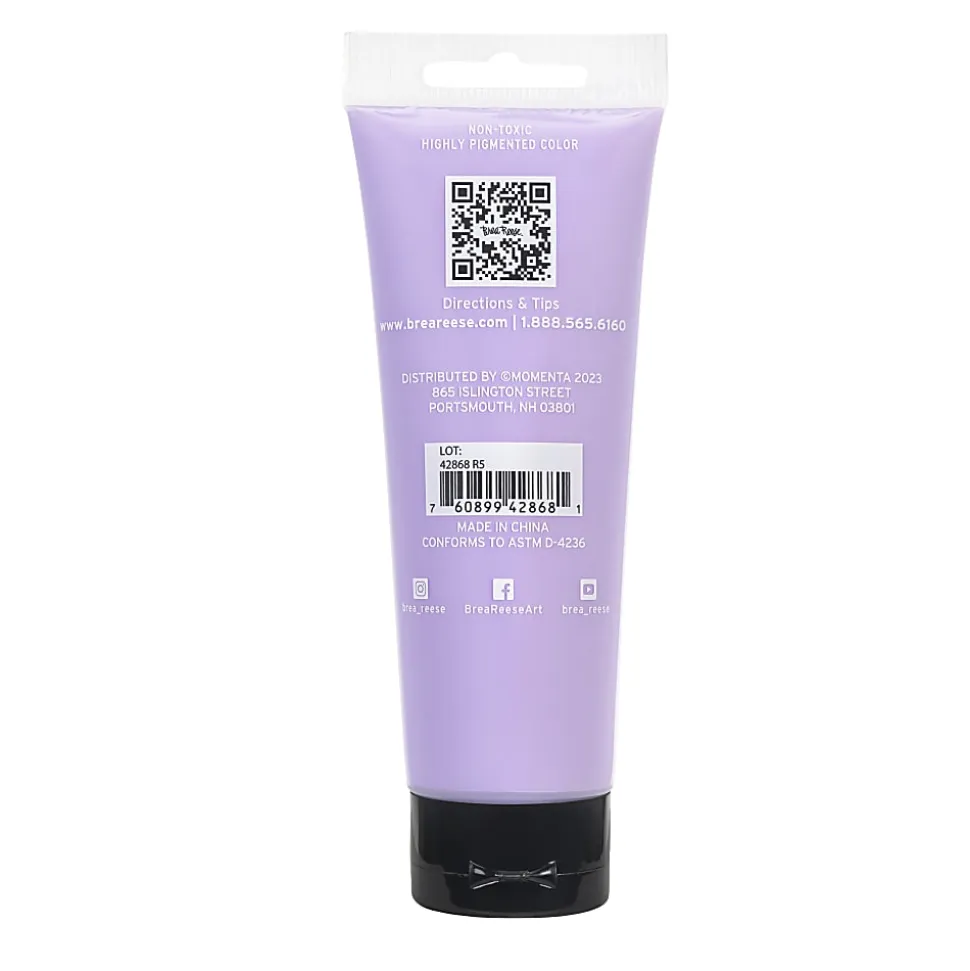 Brea Reese Professional Heavy-Body Acrylic Paint, 4 Oz, Lavender
