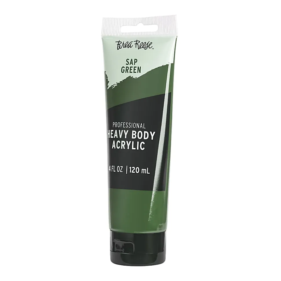 Brea Reese Professional Heavy-Body Acrylic Paint, 4 Oz, Sap Green