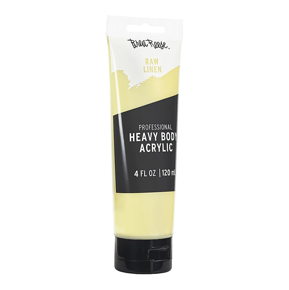 Brea Reese Professional Heavy-Body Acrylic Paint, 4 Oz, Raw Linen