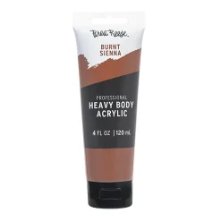 Brea Reese Professional Heavy-Body Acrylic Paint, 4 Oz, Burnt Sienna