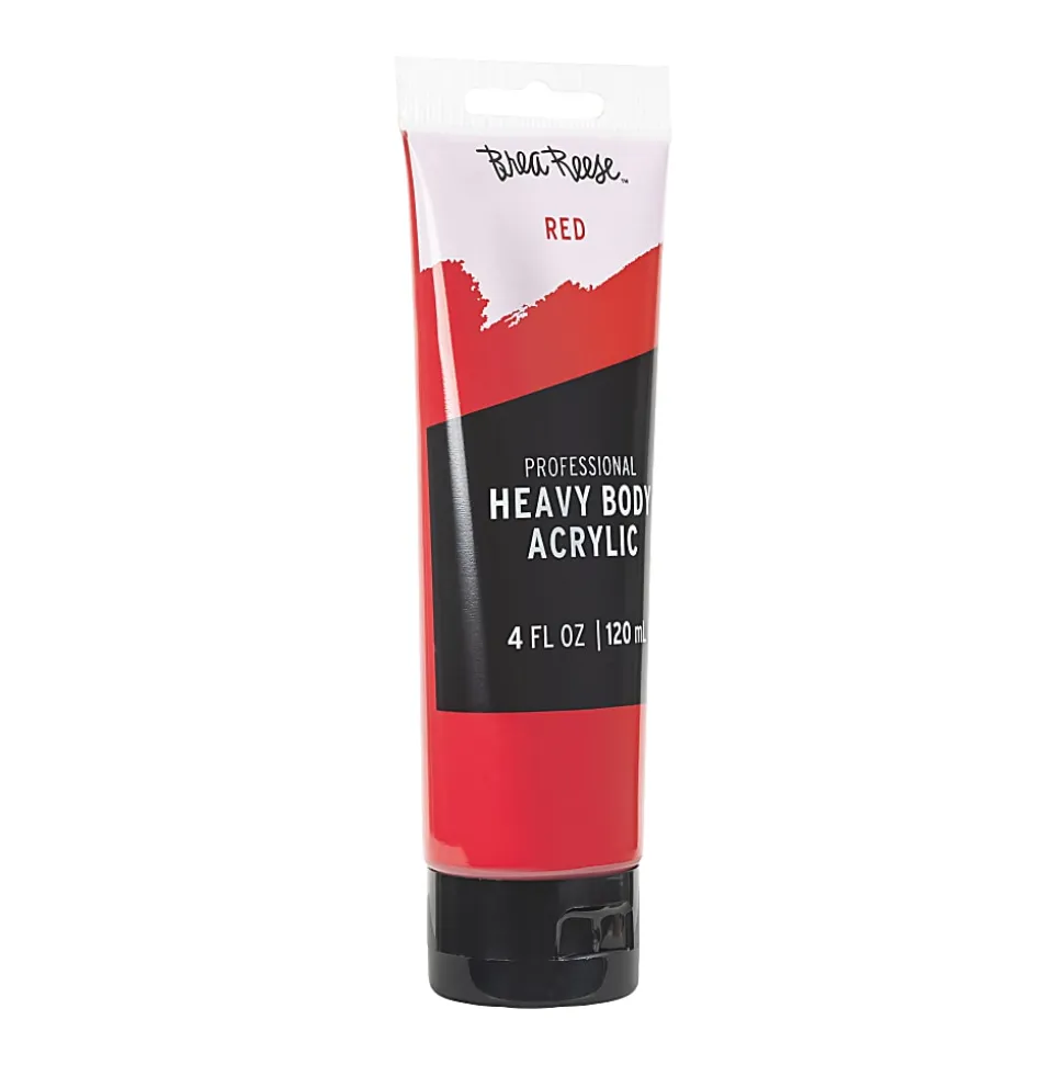 Brea Reese Professional Heavy-Body Acrylic Paint, 4 Oz, Red