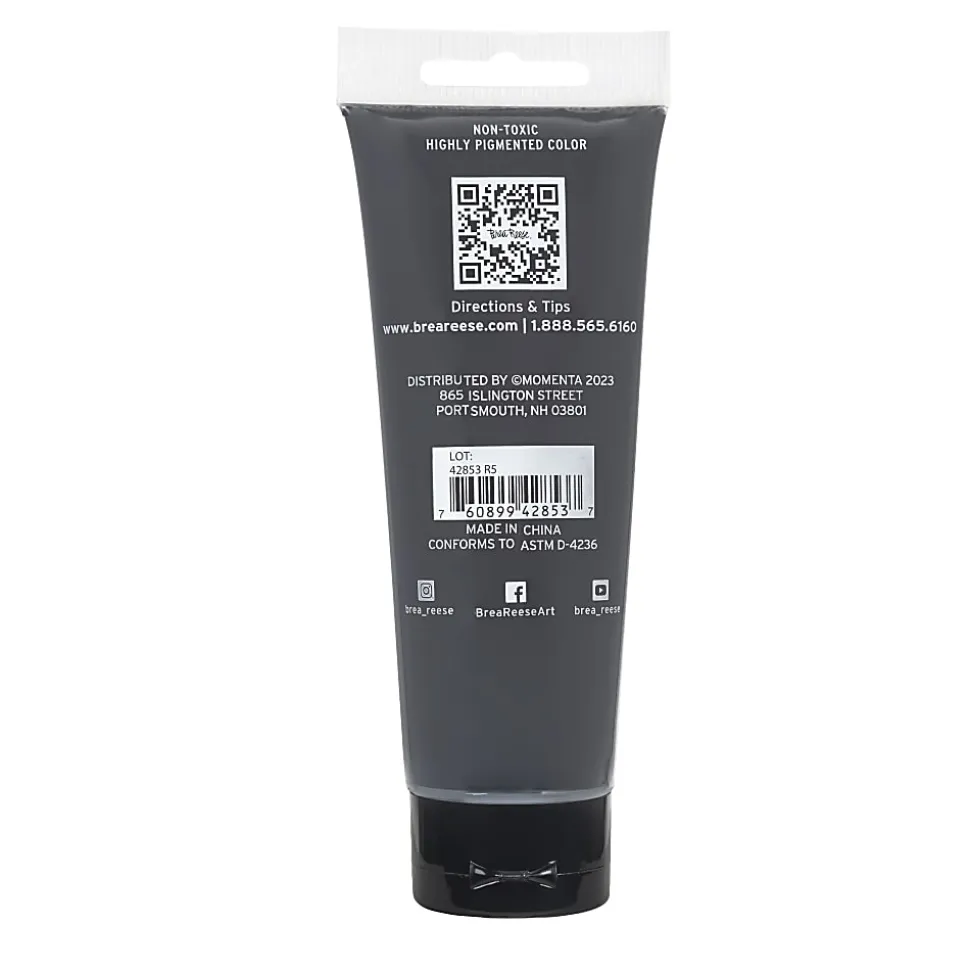 Brea Reese Professional Heavy-Body Acrylic Paint, 4 Oz, Lake Blue