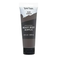 Brea Reese Professional Heavy-Body Acrylic Paint, 4 Oz, Raw Umber