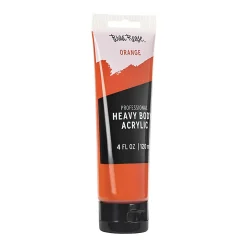Brea Reese Professional Heavy-Body Acrylic Paint, 4 Oz, Orange