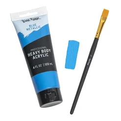 Brea Reese Professional Heavy-Body Acrylic Paint, 4 Oz, Raw Sienna