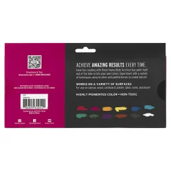 Brea Reese Professional Heavy-Body Acrylic Paint, 12 Jewel-Toned Colors