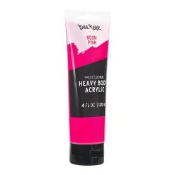 Brea Reese Professional Heavy-Body Acrylic Paint, 4 Oz, Neon Pink