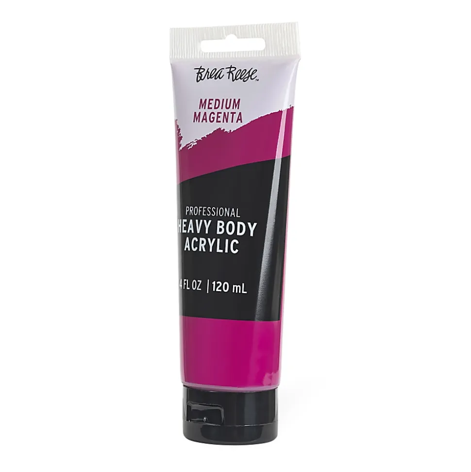 Brea Reese Professional Heavy-Body Acrylic Paint, 12 Classic Colors