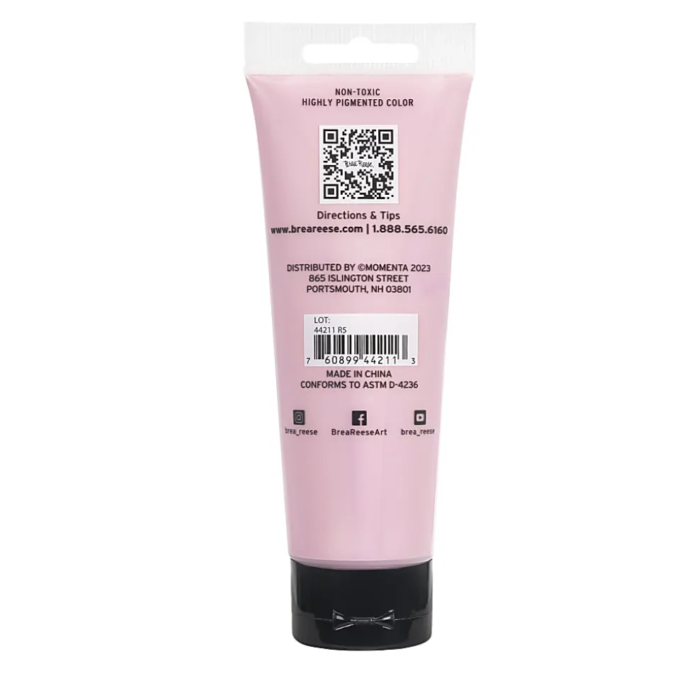 Brea Reese Professional Heavy-Body Acrylic Paint, 4 Oz, Rose Gold