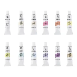 Brea Reese Professional Watercolor Paint, Pastel Colors, Set Of 12 Tubes