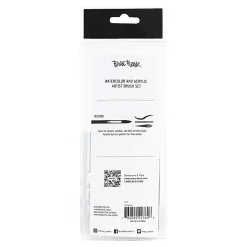 Brea Reese Round Paintbrush Set, Black, Set Of 5 Brushes
