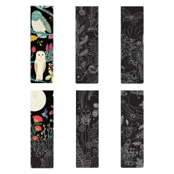 Brea Reese® Scratch Art Bookmark Kit, Owl, 1-9/10" x 7", Kit Of 11 Pieces