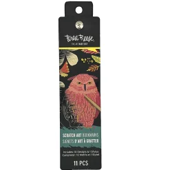 Brea Reese® Scratch Art Bookmark Kit, Owl, 1-9/10