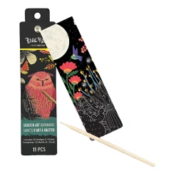Brea Reese® Scratch Art Bookmark Kit, Owl, 1-9/10