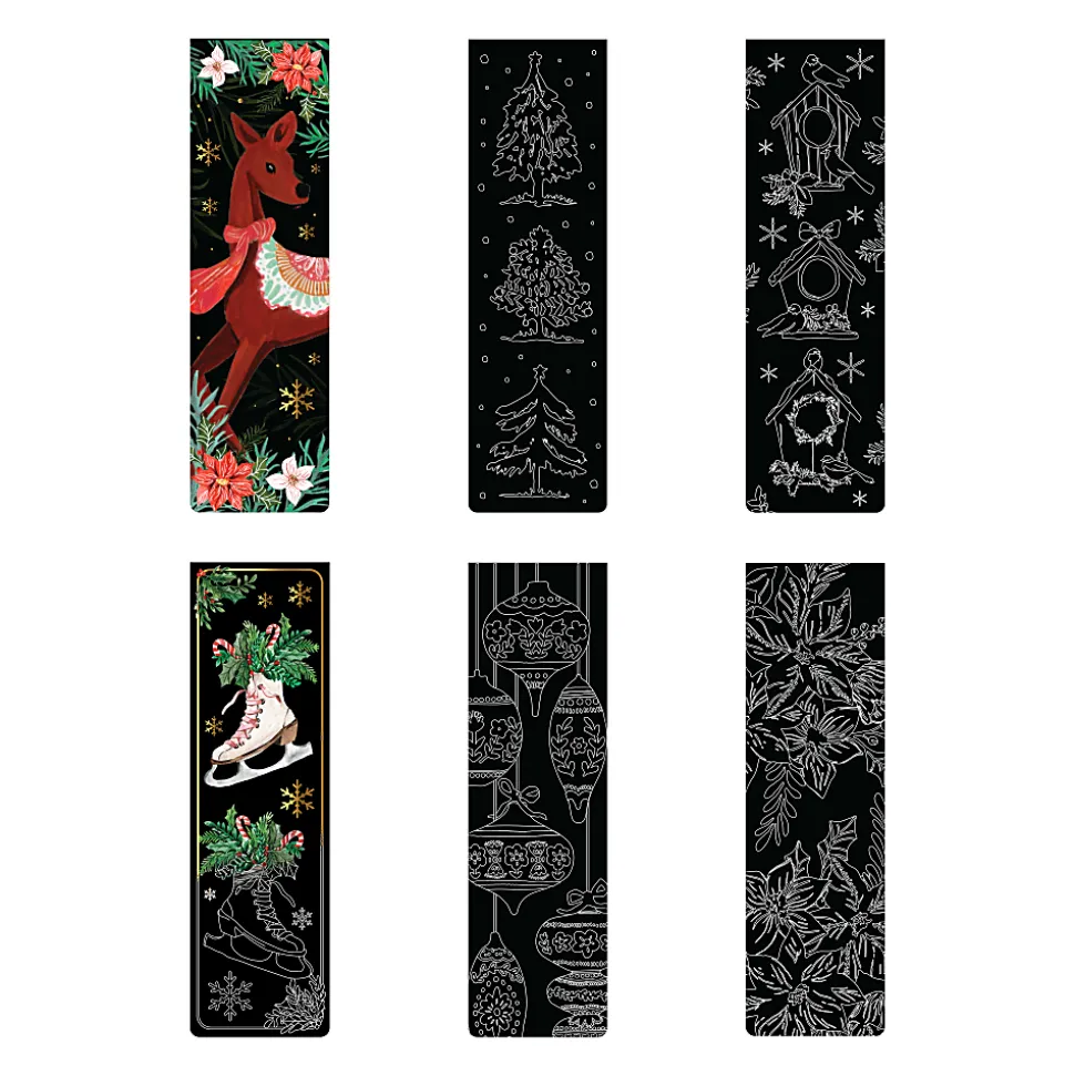 Brea Reese Scratch Art Bookmarks, Ornaments, Set Of 11 Pieces
