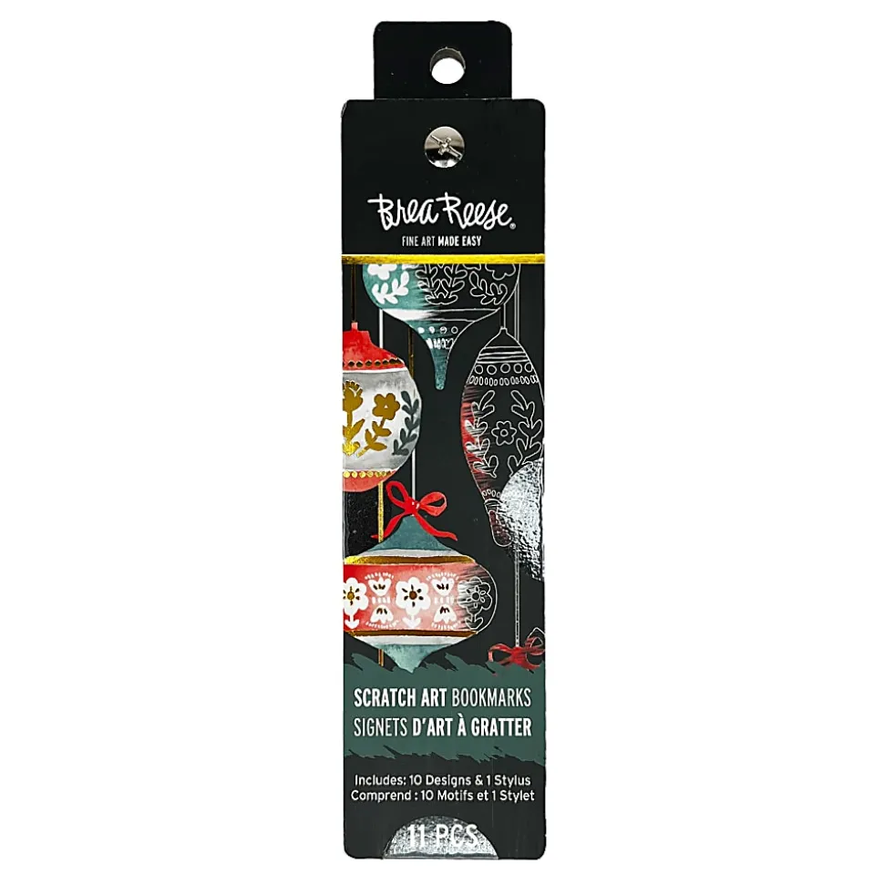 Brea Reese Scratch Art Bookmarks, Ornaments, Set Of 11 Pieces