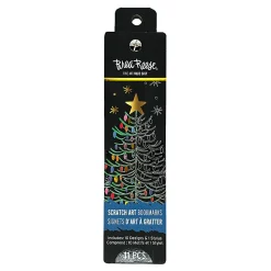 Brea Reese Scratch Art Bookmarks, Bright Watercolors, Set Of 11 Pieces