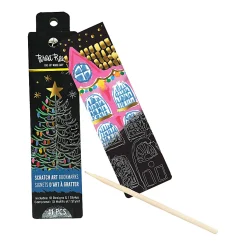 Brea Reese Scratch Art Bookmarks, Bright Watercolors, Set Of 11 Pieces