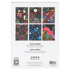 Brea Reese® Scratch Art Paper Pad Kit, 9” x 12”, Owls & Moons
