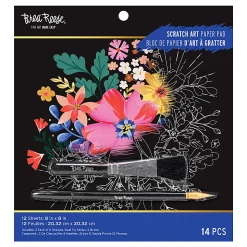 Brea Reese® Scratch Art Paper Pad, 8" x 8", Mystical