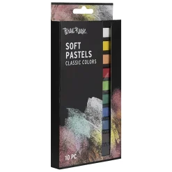 Brea Reese Soft Pastels, Large, Assorted Classic Colors, Pack Of 10 Pastels