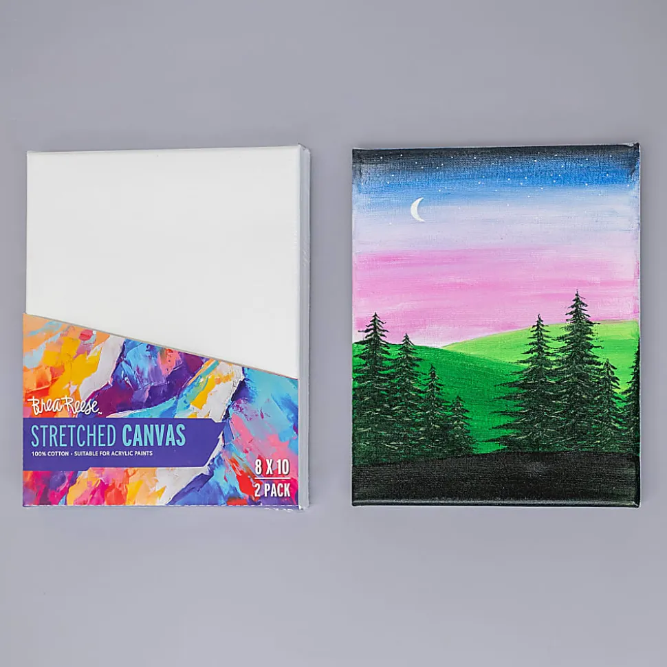 Brea Reese Stretch Canvases, 8" x 10", White, Pack Of 2 Canvases